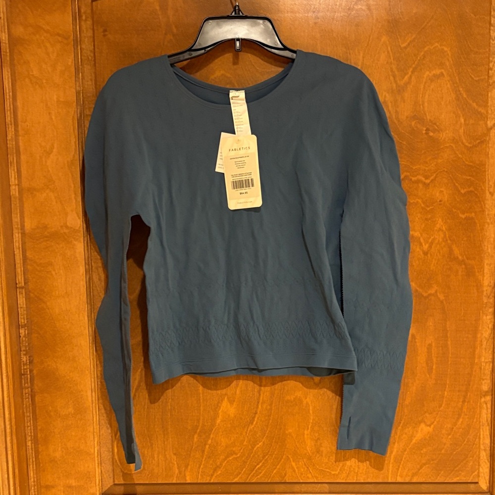 Fabletics Deep Blue Long Sleeve Top